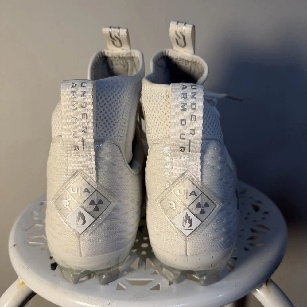 Under Armour Spotlight Lux MC 2.0 Mens Size 10 White Running Football Cleats